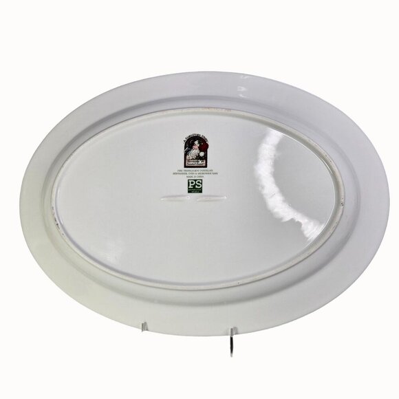 Portmeirion Studio Susan Winget Christmas Story Platter Santa Claus Sleigh Scene - Picture 6 of 7